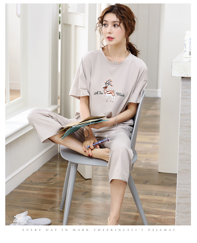 Pyjama pour femme      en Coton à manches - Ref 2994467 Image 150
