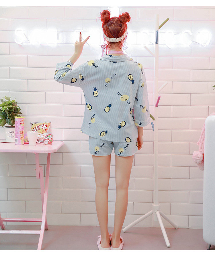 Pyjama pour femme      en Coton à manches - Ref 2994467 Image 16