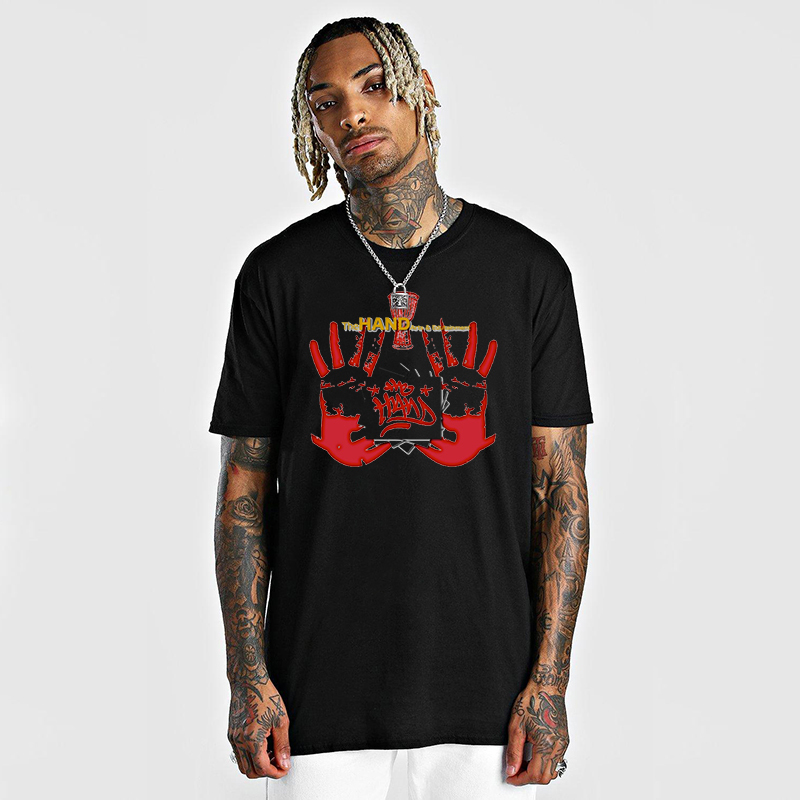 Djembe African Drum Printed Music Store Work Clothes Short-Sleeved T-Shirt Band Drummer Percussion Practice Performance Clothing