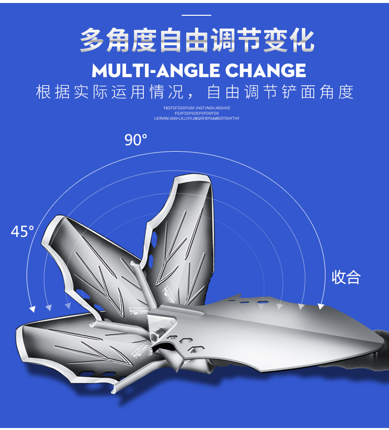 Xẻng kỹ thuật đa chức năng ngoài trời lực lượng đặc biệt xẻng mangan thép xẻng quân đội Đức - Công cụ Knift / công cụ đa mục đích dao đa năng victorinox