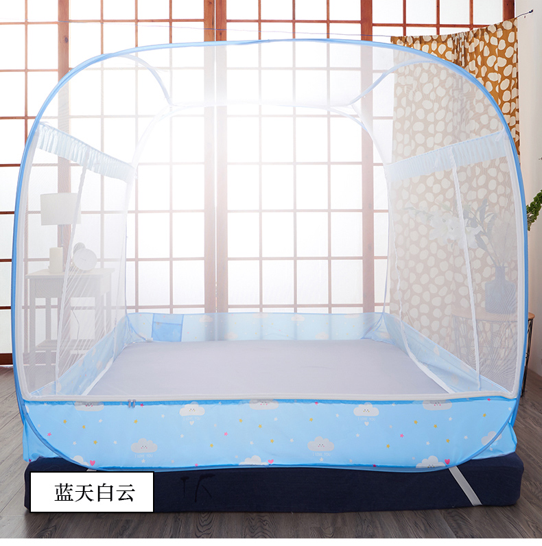 2018 mới yurt muỗi net cài đặt miễn phí 1.5 1.8 m giường x2.0 m 2.2 m đôi hộ gia đình dày mã hóa