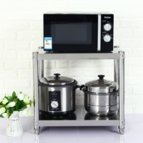 Kitchen supplies rack countertop double stainless steel microwave oven rack storage rack oven rack seasoning rack