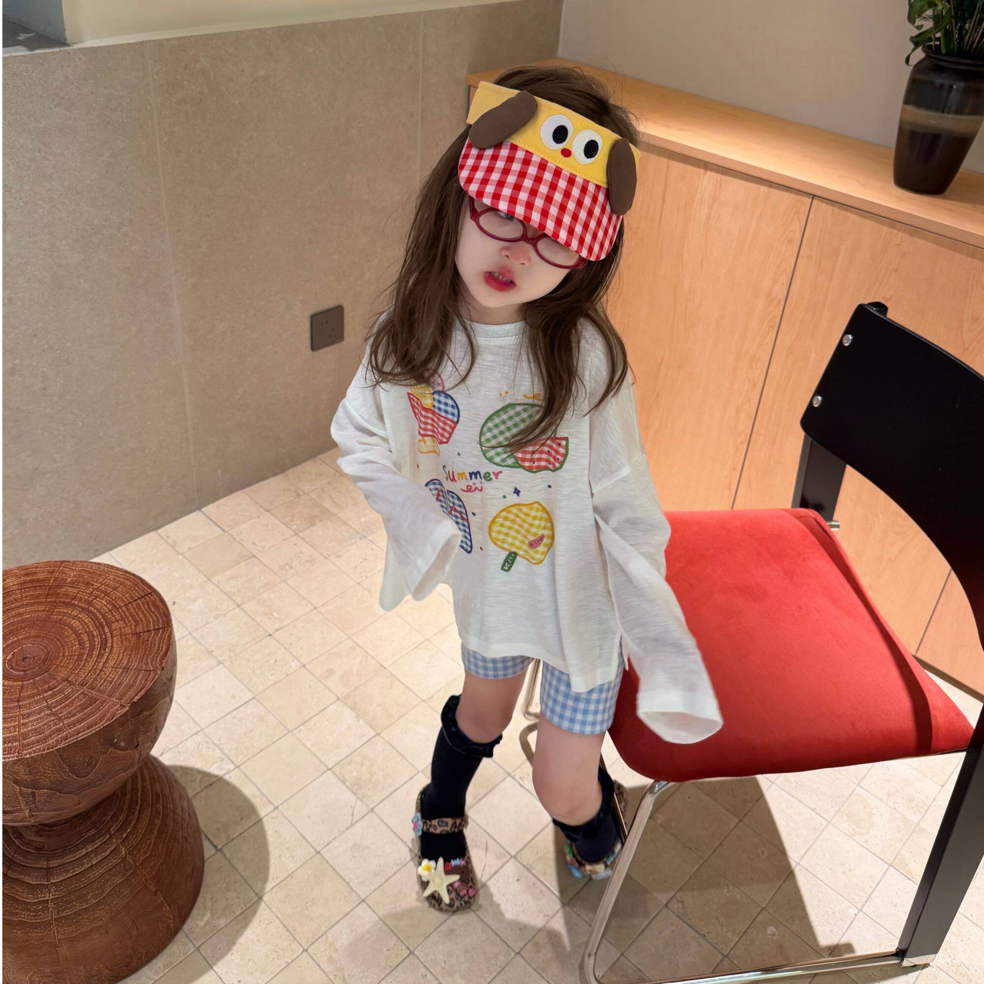现货女童t恤防罩衫2026夏新款洋气巨好看儿童海边穿搭白色防晒衫 — 6