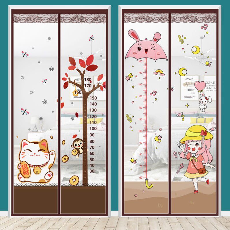 Velcro anti-mosquito door curtain summer high-grade magnetic screen door screen window encryption household bedroom partition self-adhesive free hole