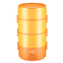 Meiyun Electric Heated Lunch Box Electric Heated Insulated Lunch Box Mini Plug-In Rice Cooker 2 2L Small Home Appliance Four-Layer Round
