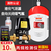 Gas leakage alarm Liquefied Gas Alarm Valve Automatic Breaking Gas Shut Down Propane Alarm Meter Gas Leak Home