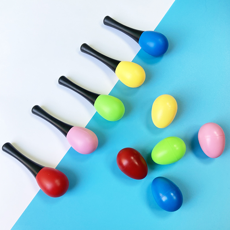 Red sand hammer newborn baby chasing visual training toys kindergarten music small percussion instrument early teaching teaching aids