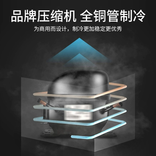 lecon/乐创 Barcard Bar Bar Display Шкаф Трехтонный охлаждаемый шкаф для напитков напиток для напитков маленький свежий шкаф