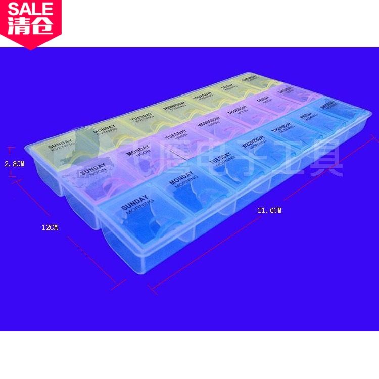 Kit storage box Environmental protection box Small lattice storage box PP transparent box