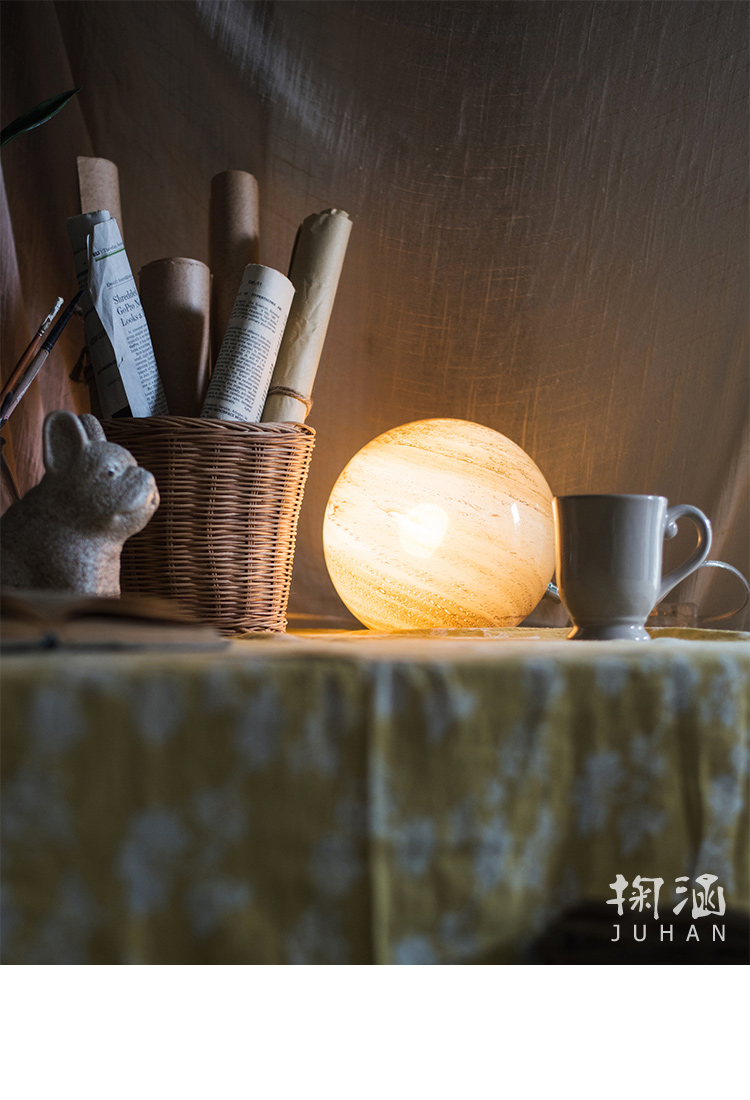 [掬 涵] Hành tinh đèn bàn đèn chùm nhà hàng thanh thay thế đèn ngủ đầu giường trang trí nghệ thuật đèn thủy tinh bóng tủ - Trang trí nội thất trang trí phòng khách nhà cấp 4
