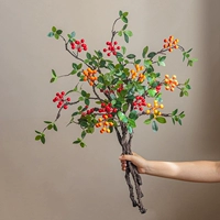 Бегония плодовая (красная) 3 ветки + Бегония плодовая (оранжевая) 2 ветки