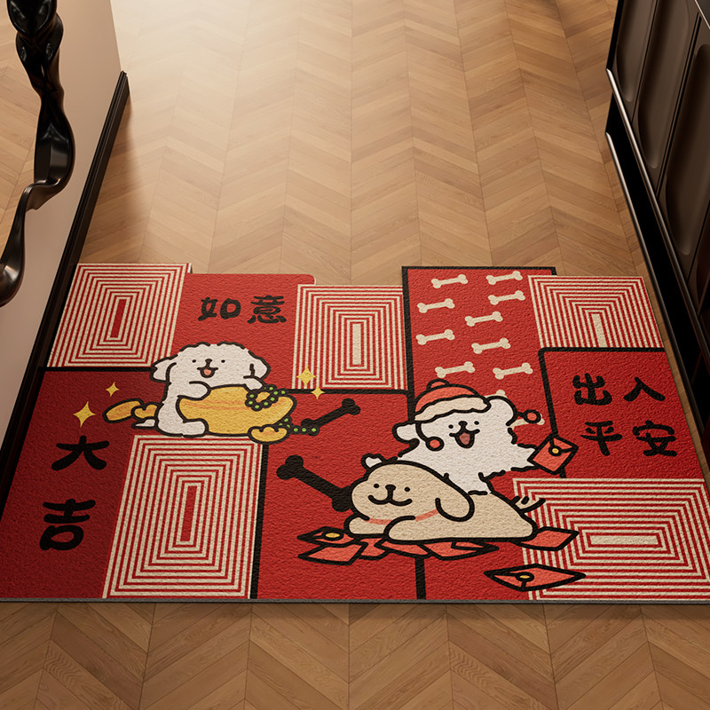 Коврик Entrance door mat черный кот 60x90 см