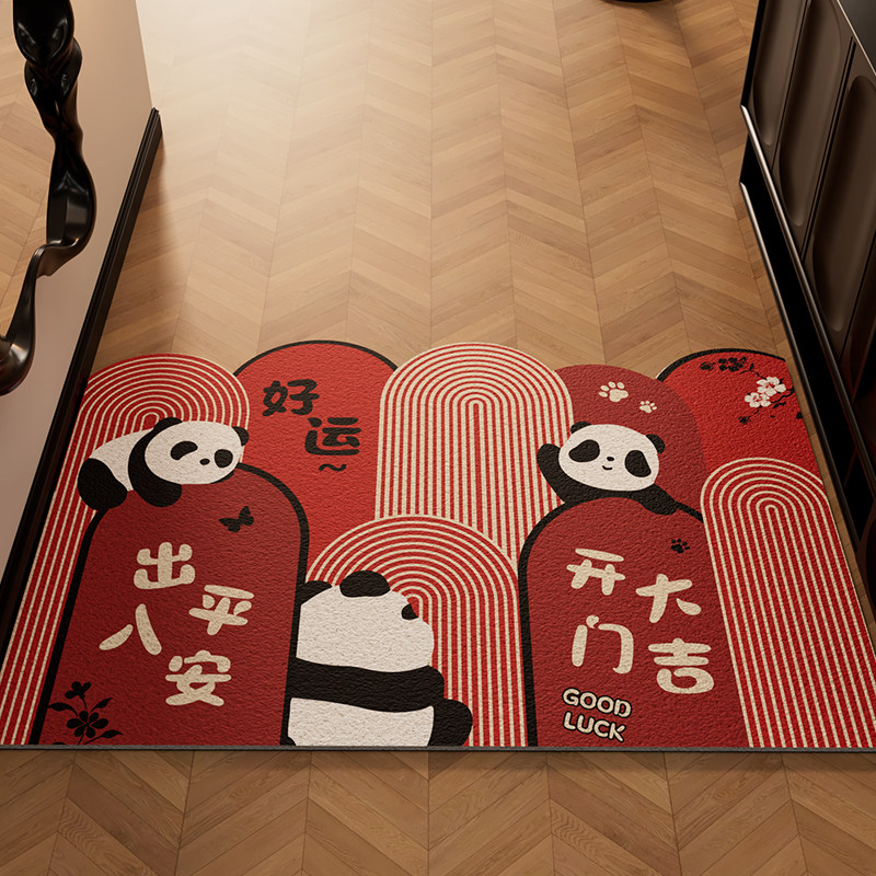 Коврик Entrance door mat черный кот 60x90 см