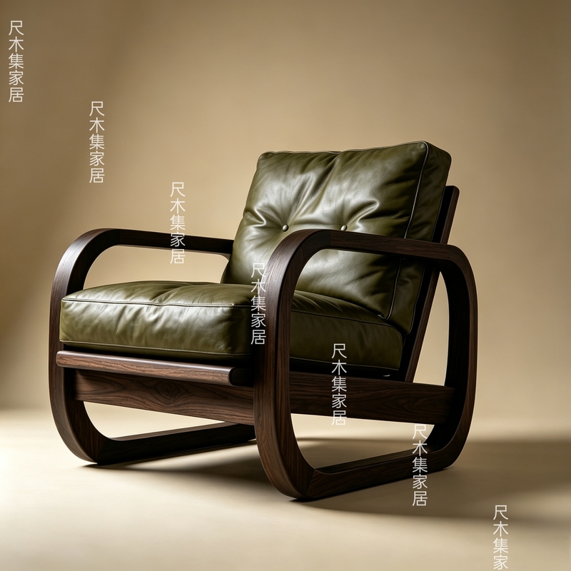 New Chinese-Style North American Black Walnut Single Sofa Chair for Balcony, Living Room, High-End Lazy Lounge Chair, Study Room Office Chair New Chinese-Style North American Black Walnut Single Sofa Chair for Balcony, Living Room, High-End Lazy Lounge Chair, Study Room Office Chair