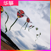 Hua Zheng 10 diamond kites Long string type face mask goldfish Butterfly Swallow Park Childrens long tail cross Bamboo eagle