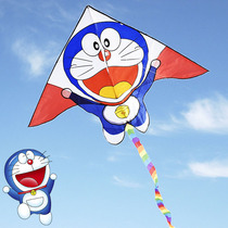Weifang childrens kite cartoon line wheel long tail how to fly beginner new triangle breeze adult