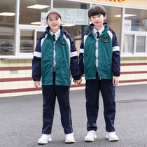 Primary school uniforms autumn and winter suits kindergarten Garden uniforms spring and autumn five-piece childrens sports class uniforms