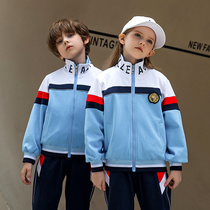 New primary school class clothes sportswear spring and autumn suits cotton British style childrens school uniforms kindergarten uniforms autumn