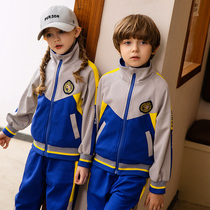 Sports wind cotton zipper jacket primary school uniforms autumn childrens class uniforms set teachers uniforms kindergarten uniforms