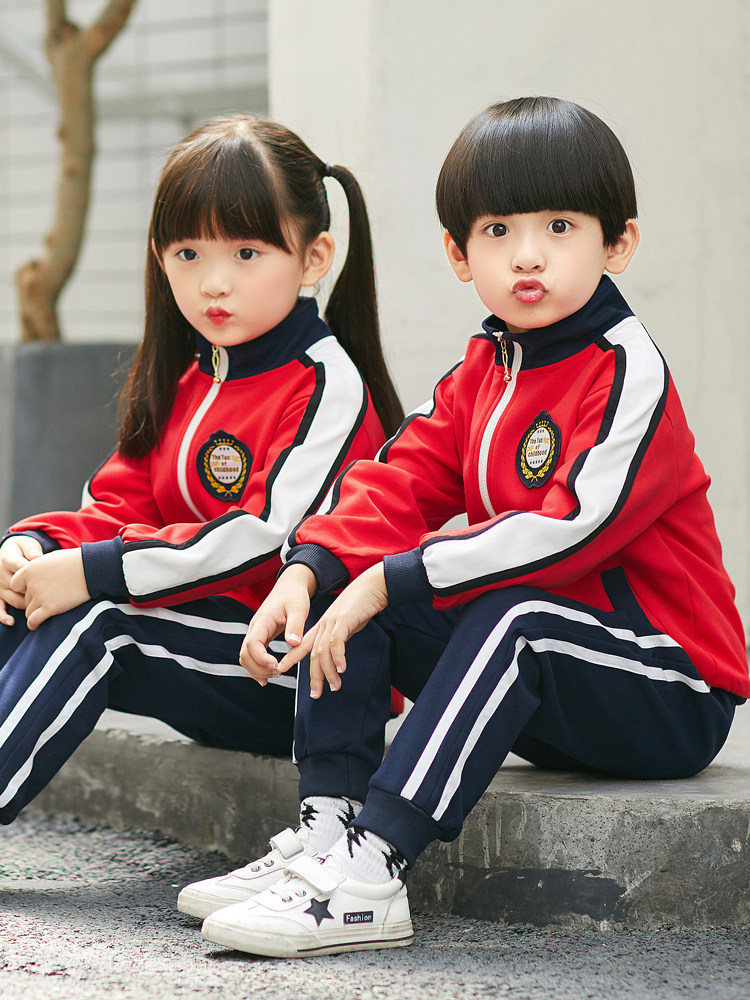 Kindergarten autumn garden uniform Primary school uniform Class uniform Spring and autumn suit three-piece set Winter sports girls college style