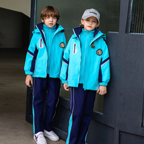 Primary and secondary school uniforms kindergarten uniforms spring and autumn outfits three-piece Childrens autumn and winter class uniforms