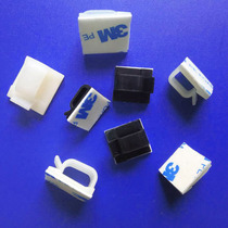 Black and white adhesive fixing seat WCL-4 5 6 7 self-adhesive wire clip cable cable cable wire fixing clip