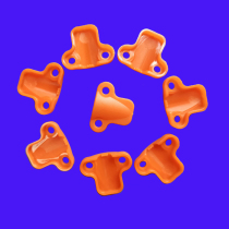 Pig nose crimping plate black blue white orange line buckle ceiling lamp panel light line card line clip crimping line buckle cover plate