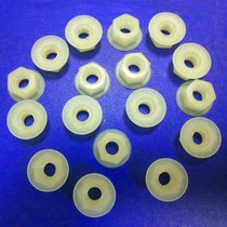 Nylon Flange Nut Hexagonal Pad Nylon Nut Plastic Transparent White Black Screw Protective Cap Protective Cover