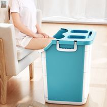 Foldable foot bath bucket over the knee foot bath bucket over the calf high and deep home foot basin foot massage foot bath portable