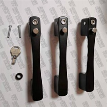 Diamond mesh screen window hexagonal key lock screen window anti-theft screen window handle hand-in-hand three-push safety child protection key lock