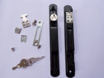 Sliding door hook lock Screen window double-sided hook lock Broken bridge Aluminum alloy strip hook lock Sliding door sliding door hook lock with key