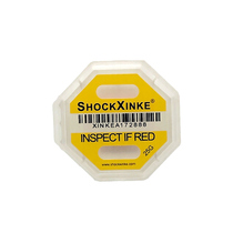 SHOCKXINKE yellow anti-tilt label anti-dumping indicator anti-vibration fall monitoring adhesive sticker