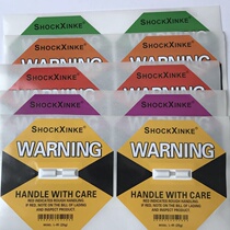 Original SHOCKXINKE shockproof label manufacturer shockproof display label logistics Impact Indicator