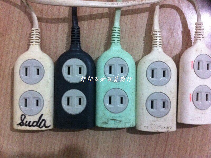 Japan used imported Panasonic high power anti - wreck plug plug board three - plug socket pure copper