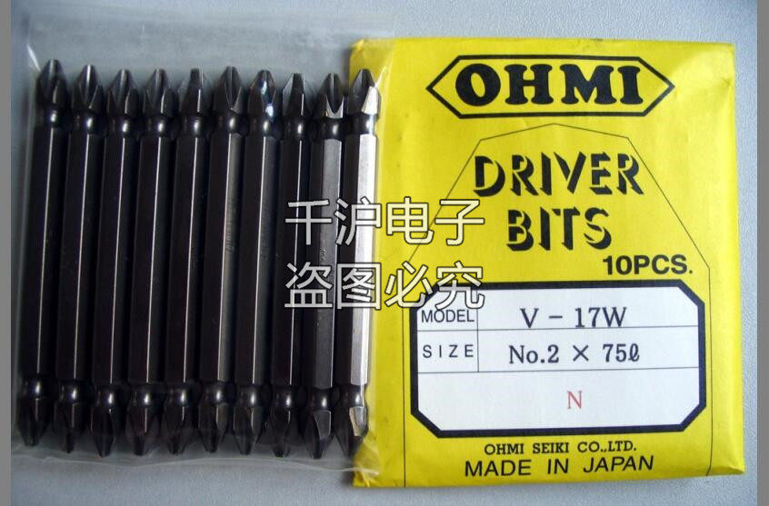 Original Imported Japan OHMI Batch Mouth V-17W V-17W NO 2x150N NO 2x75N Screwdriver Batch Head