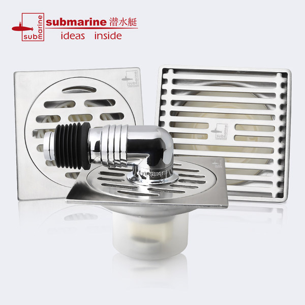 Submarine 潜水艇 GF40-10B 不锈钢地漏 优惠券折后￥20包邮（￥50-30）