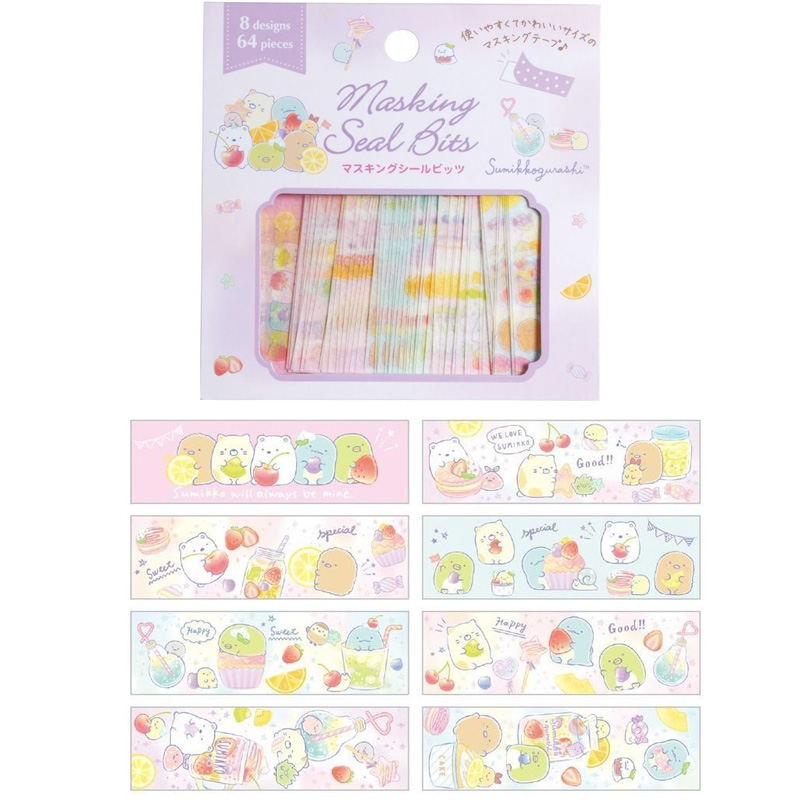 Corner Creature & Fruit & Sticker PackageJapan SAN-X   Easy bear   Corner creature   Exclusive payment Paper tape   Sticker package   Hand account decorate source material