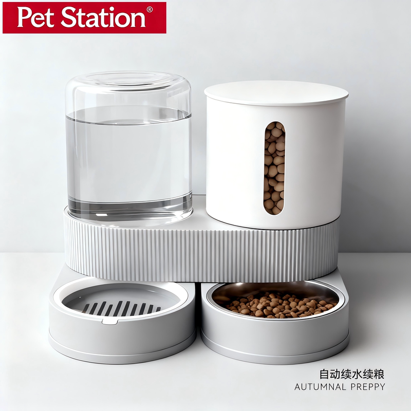 Cat Water Dispenser Large Capacity Automatic Cat Feeder Flowing Water Non-Electric Cat Drinking Bowl Dog Bowl Cat Food Bowl