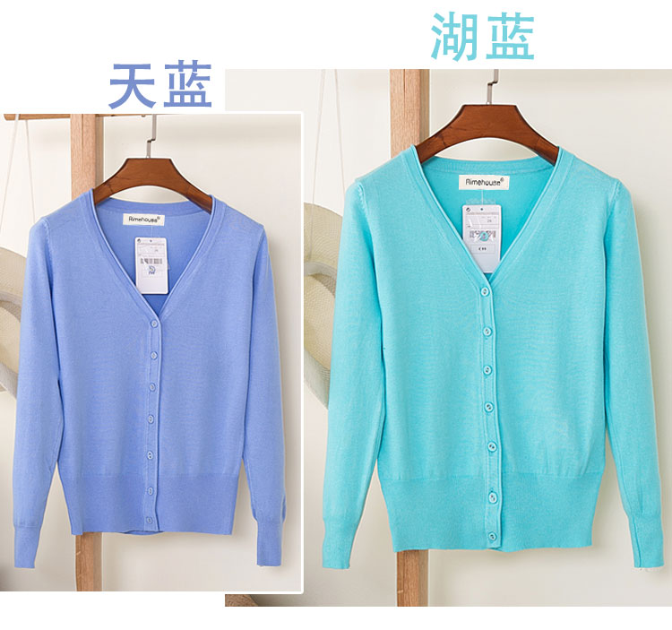 Áo len mỏng mùa thu dài tay áo len nữ cặp áo len ngắn tuổi trung niên mẹ lớn áo choàng len các kiểu áo len