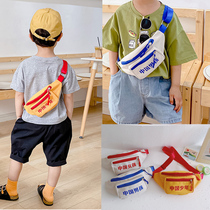 Boys fashion shoulder bag outdoor messenger bag Western style baby chest bag INS wild personality small satchel INS bag tide