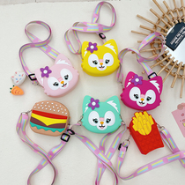 Girls cartoon shoulder bag baby casual Fox shoulder bag cute little girl coin purse foreign net backpack