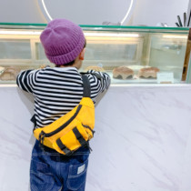 Boy handsome chest bag girl shoulder bag baby cross bag fashion canvas bag tide cool childrens small satchel backpack