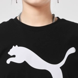 Puma, летний дышащий спортивный костюм подходит для мужчин и женщин, футболка, короткий рукав, свободный крой, круглый воротник