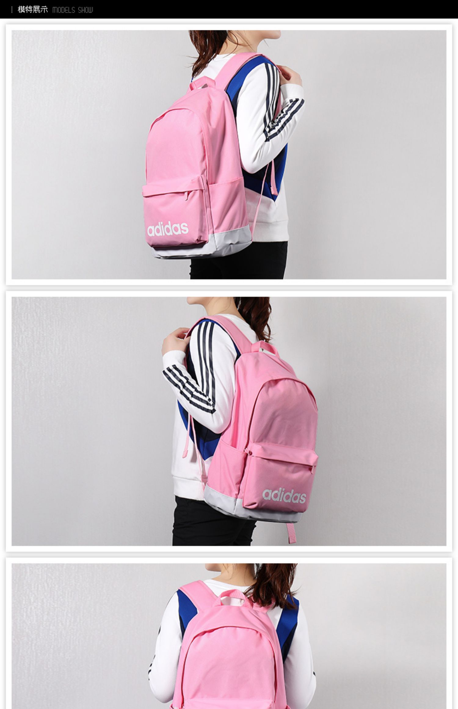 Adidas Ba lô Adidas Túi xách nam Túi nữ Túi thể thao mới Túi sinh viên Túi thông thường Ba lô DM2894 - Ba lô balo nam đẹp