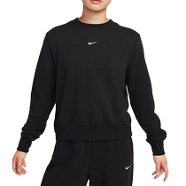 Nike Womens New Loose Round Neck Simple and Versatile Outdoor Casual Sports Black Dynamic Pullover Sweatshirt FB5126-010