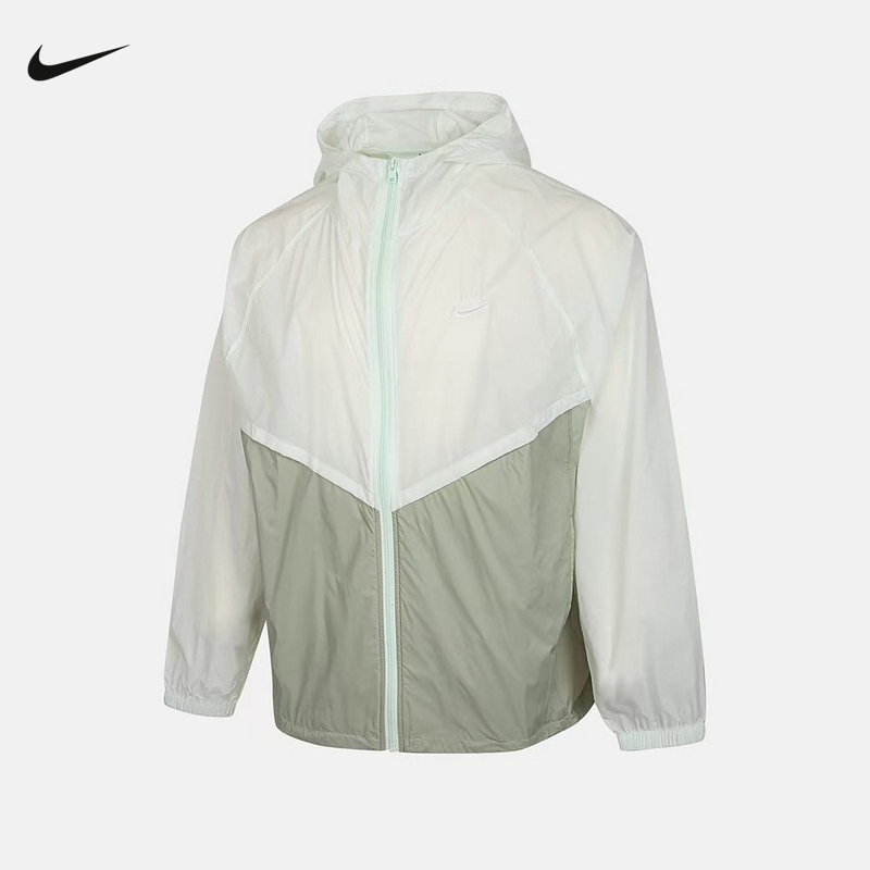 Nike Men's Unlined V-Shaped Line Zip Jacket Casual Lightweight Skin Jacket Io9628-394