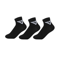 PONY mens and womens socks classic socks breathable casual socks three pairs 241K3AJ01BK