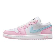 Nike Womens Shoes Air Jordan 1 AJ1 White Pink Blue Cat Claw Ice Cream Low Top Basketball Shoes HM3706-141