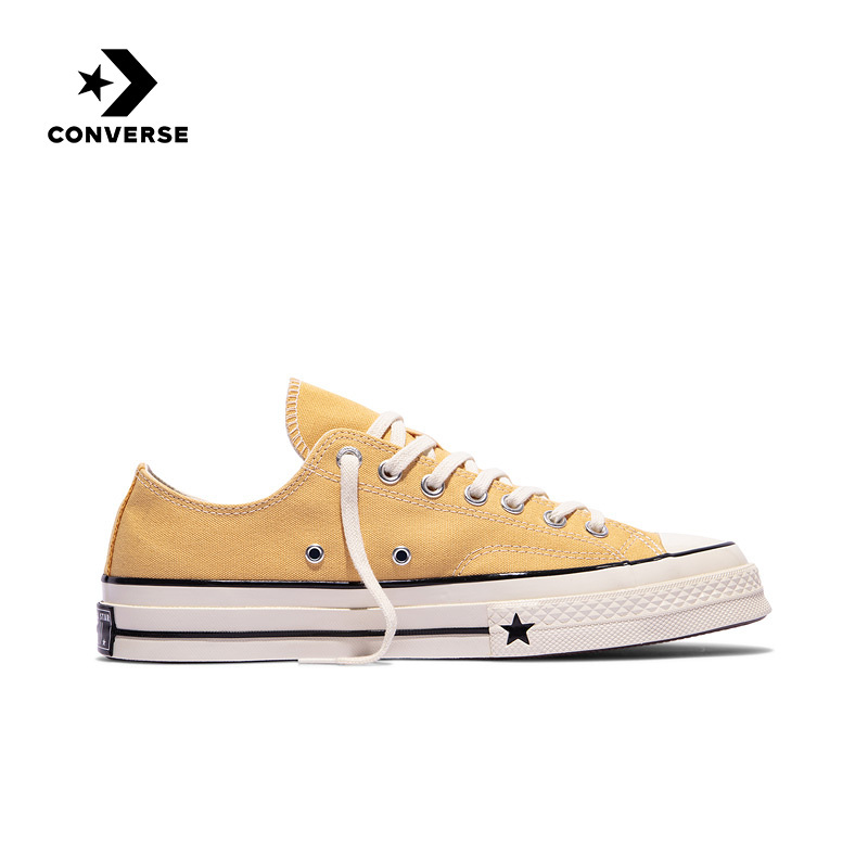 [Same Style as Karina] Converse Unisex Light Cream Yellow Sports Canvas Shoes A24236C