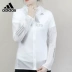 Adidas Adidas nữ 2019 hè mới quần áo da mỏng trùm đầu áo khoác thể thao giản dị DN8765 - Áo khoác thể thao / áo khoác áo gió chạy bộ Áo khoác thể thao / áo khoác